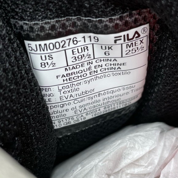 NWT FILA Oakmont TR Sneakers - Sz 8.5 Orange/Mulitcolor - Picture 10 of 10